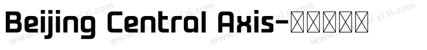 Beijing Central Axis字体转换